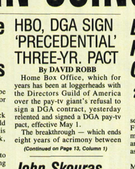 DGA Quarterly The Industry Cable Wars