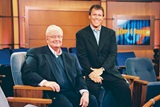 On the set of Roeper and Ebert with co-host Richard Roeper