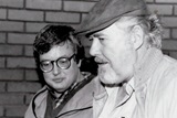 with director Robert Altman at a film festival in Iowa City in 1974