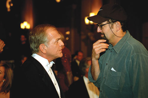  CAPITOL HILL: Thomas Schlamme (right) directs the late John Spencer on The West Wing. - Photo courtesy Warner Bros