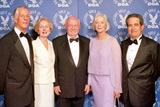 DGA President Michael Apted, Mrs. & Mr. John Sweeney (2003 Honoree), 2002 Honoree Jane Alexander and DGA National Executive Director Jay D. Roth.