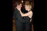 "Chicago" director Rob Marshall gets a warm greeting from his cast member Zellweger.