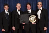Rob Marshall with his "Chicago" Directorial Team and presenter Ron Howard.