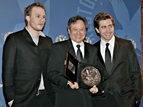 Lee celebrates the joy of a DGA nomination with his "Brokeback Mountain" cast members Heath Ledger and Jake Gyllenhaal.
