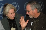 DGA Fifth Vice President Betty Thomas chats with Nominee Steven Spielberg.