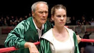 Clint Eastwood and Hilary Swank on Million Dollar Baby