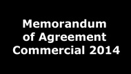 Memorandum of Agreement Commercial 2014