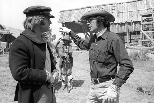 Jeremiah Johnson (1972): Pollack and Robert Redford on location in Utah. - photo courtesy Warner Bros. Pictures.